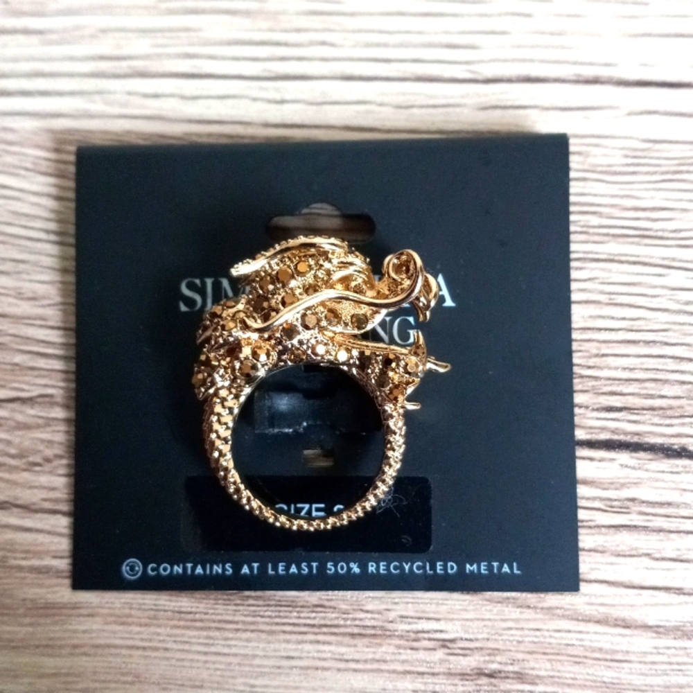 Simply Vera Wang Dragon ring size 8